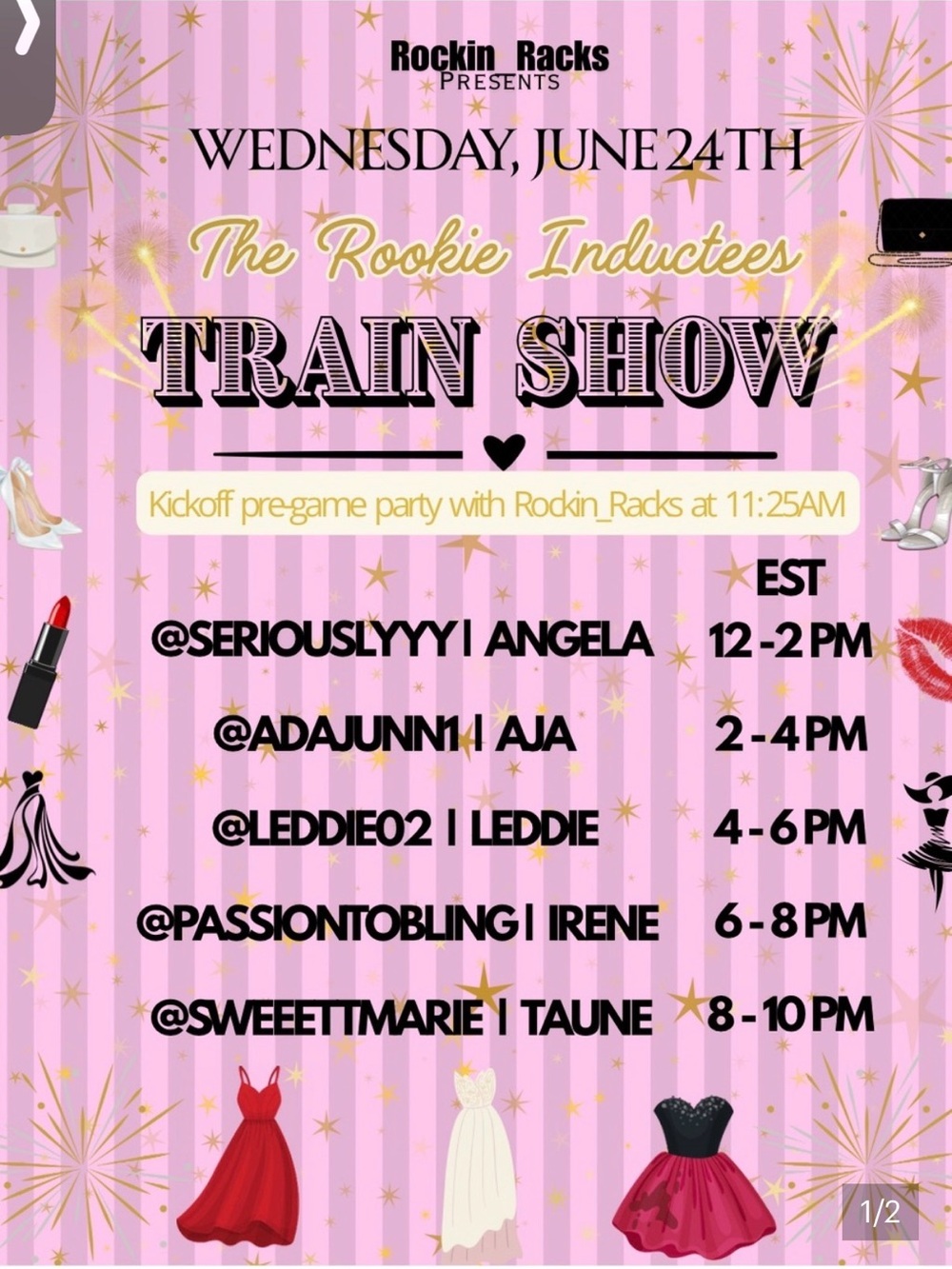 The Rookie Inductees Train Show 🔥 - I can’t wait to do this one! @rockin_racks